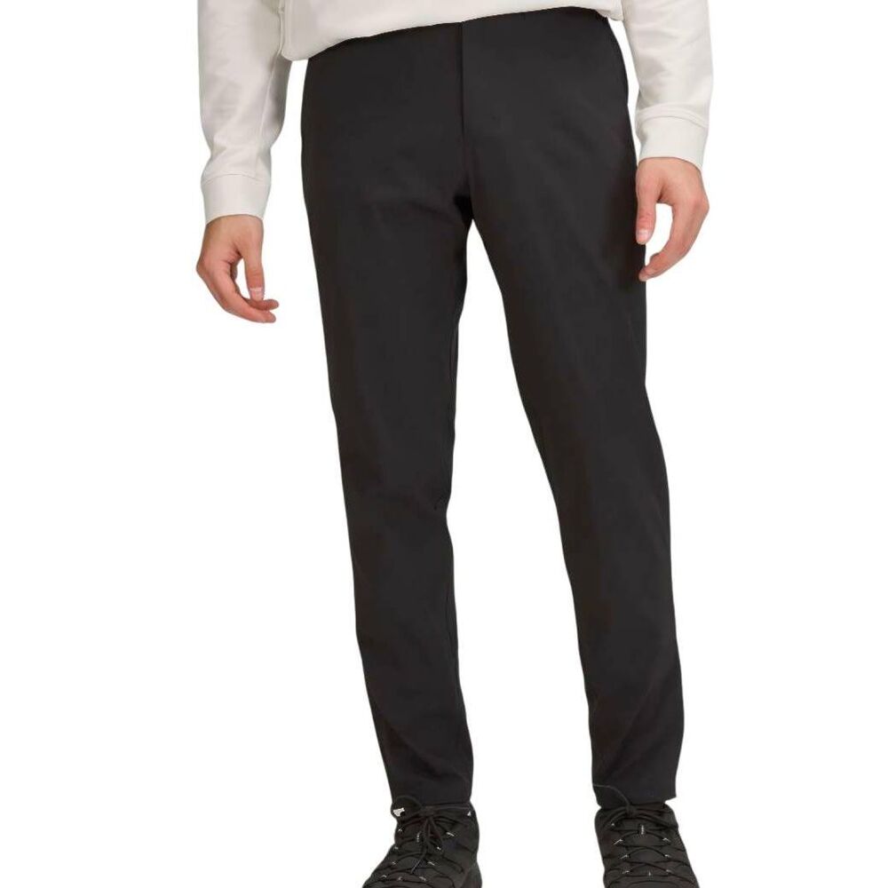Lululemon Pants Men's 32 Black Commission Slim Fit WovenAir Chino Travel Golf